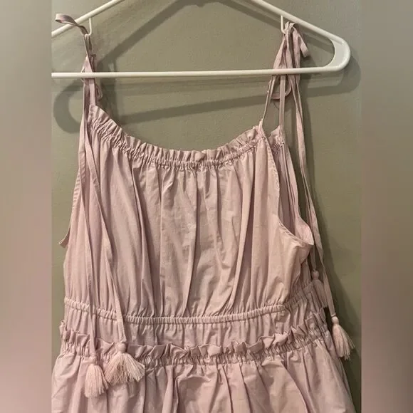 Steve Madden Mireya Mini Purple Tiered‎ Cotton Dress Size Estimated Size Small - Picture 4 of 7